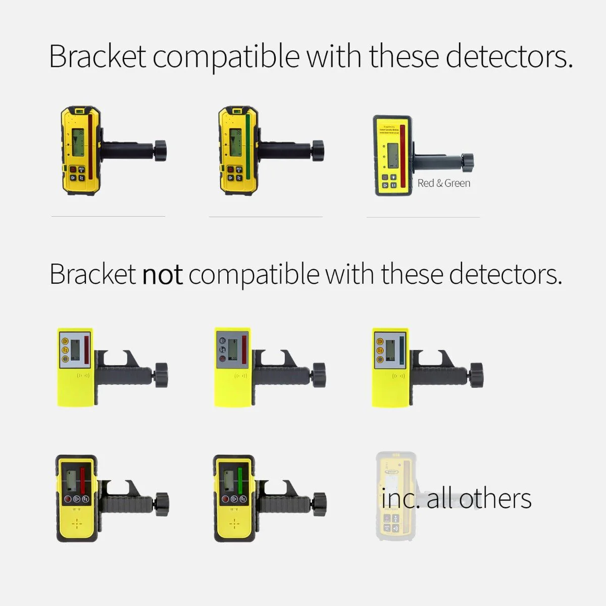 Fukuda RLR200D, RLR200D-G FRD800R, FRD800G, FRD600R, FRD600G Rod/Staff Clamp Bracket - Image 3