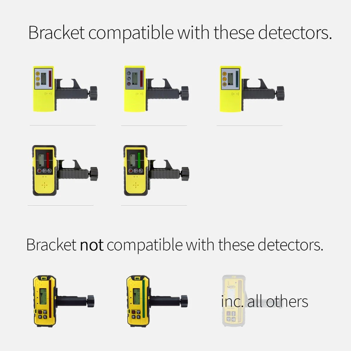 Fukuda FRE-102, FRE-201, FRE-202, FRE-203, FRE-205, FRE-207, FRE-208 FRE-211 & FRE-301 Rod/Staff Clamp Bracket - Image 4