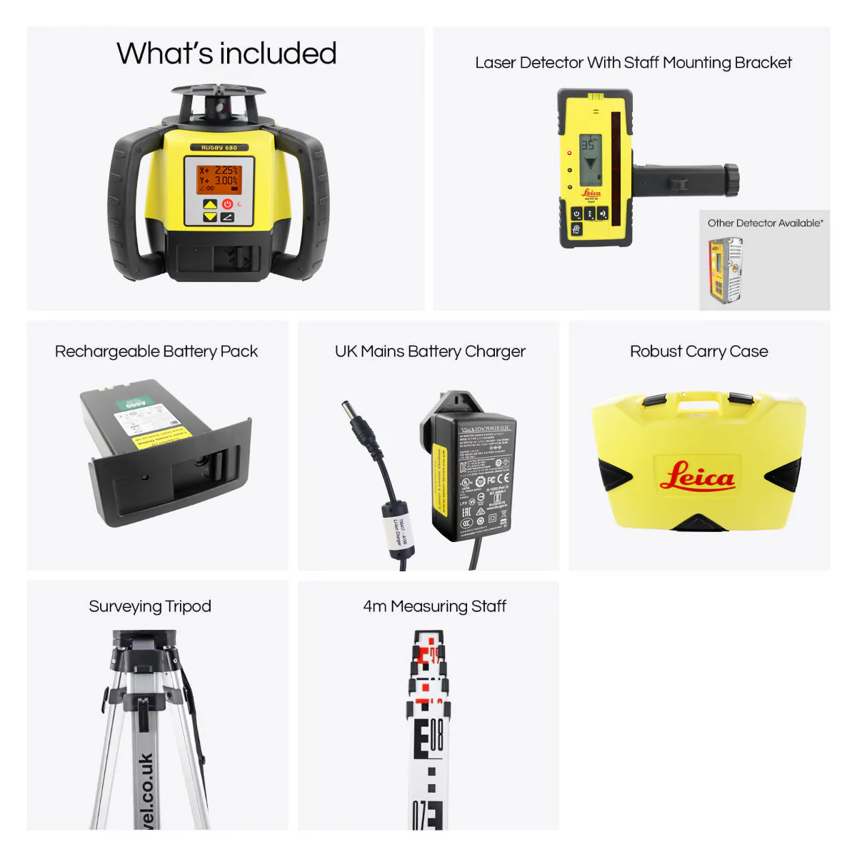 Leica Rugby 680 mm/inch True Grade Kit - Image 9