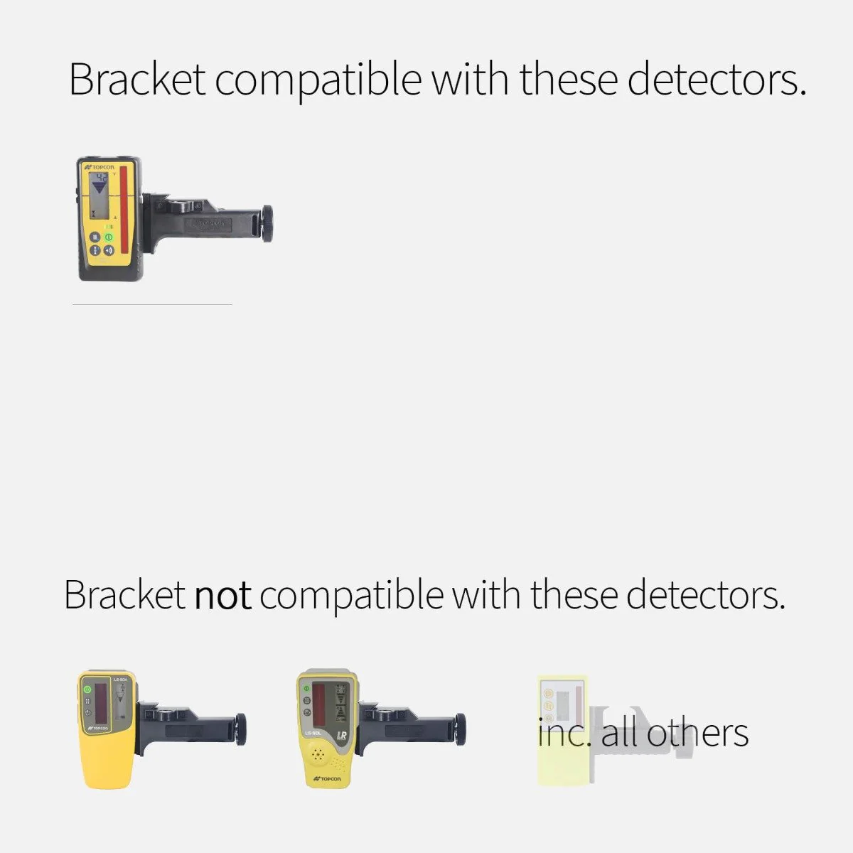 Topcon Holder 110 Mounting Bracket Only for LS-100D detector Rod/Staff Clamp Bracket (SKU: TMB110) - Image 4